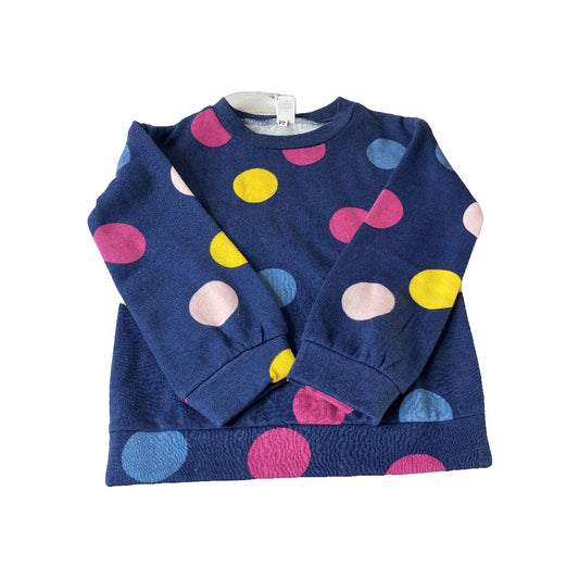 Carters Girls Navy Blue | Rainbow | Dots Sweater Size: 4T Navy Blue | Rainbow | Dots