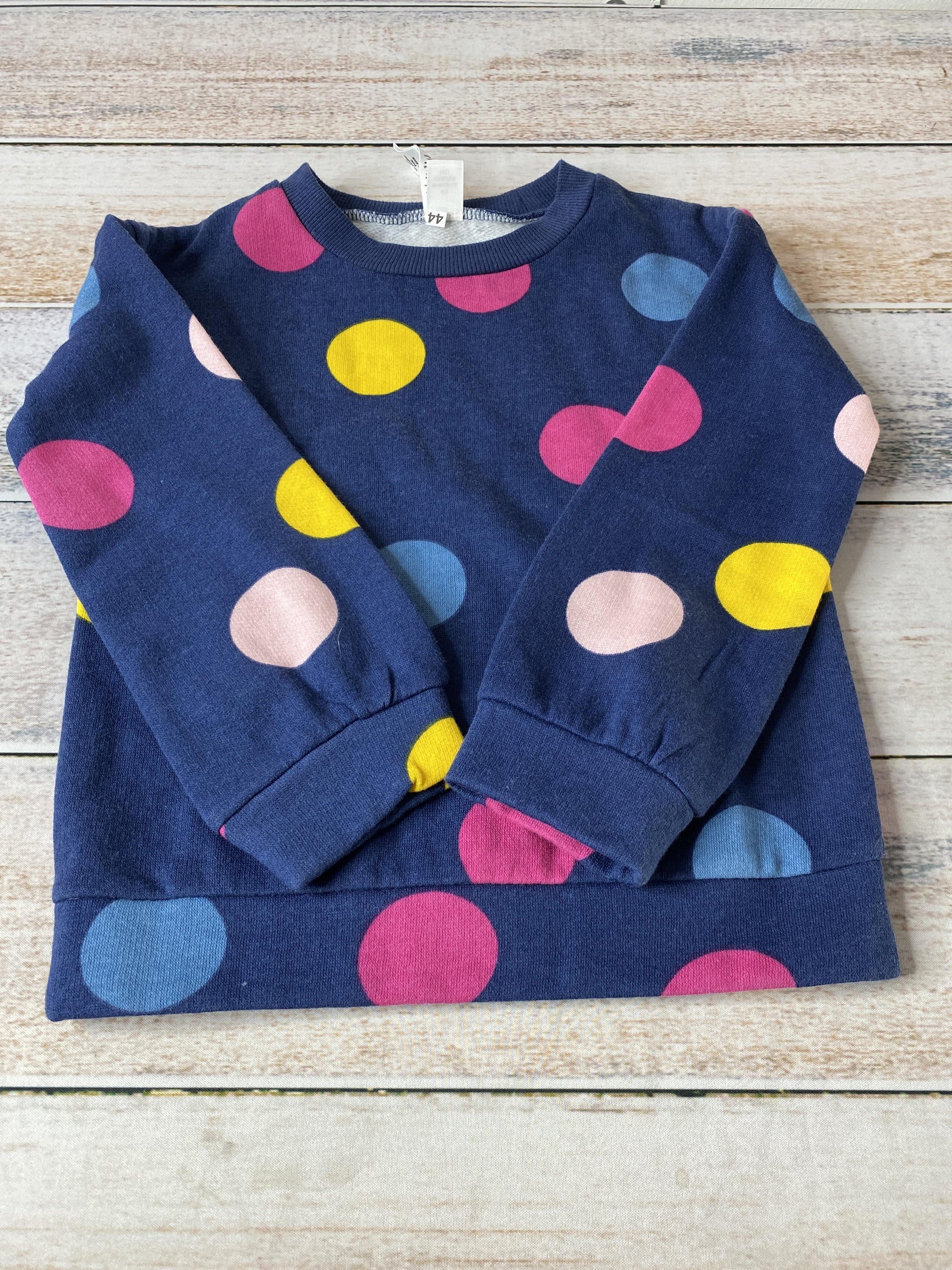 Carters Girls Navy Blue | Rainbow | Dots Sweater Size: 4T Navy Blue | Rainbow | Dots