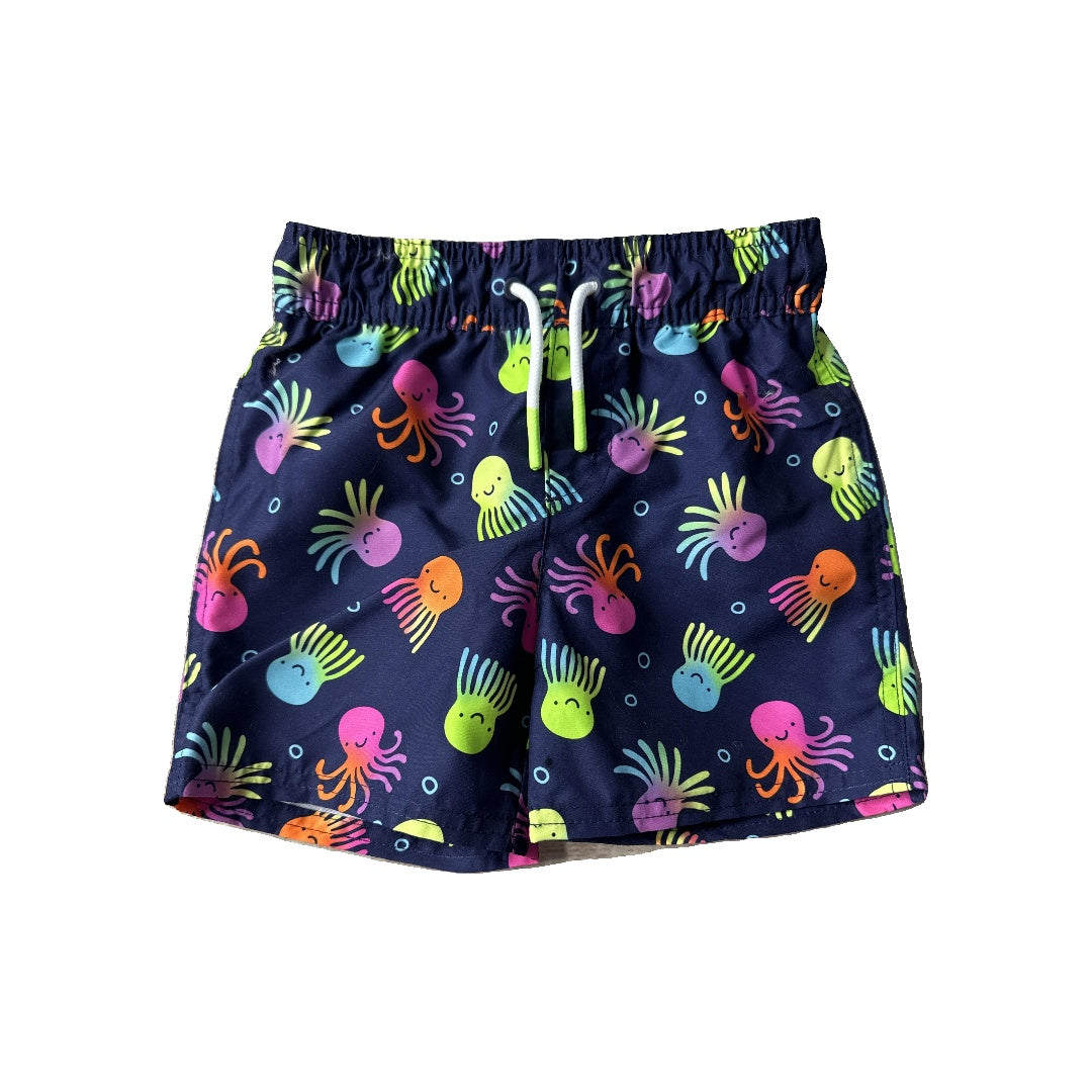 Boys Navy Blue | Rainbow | Octopus Swimwear Size: 3T Navy Blue | Rainbow | Octopus