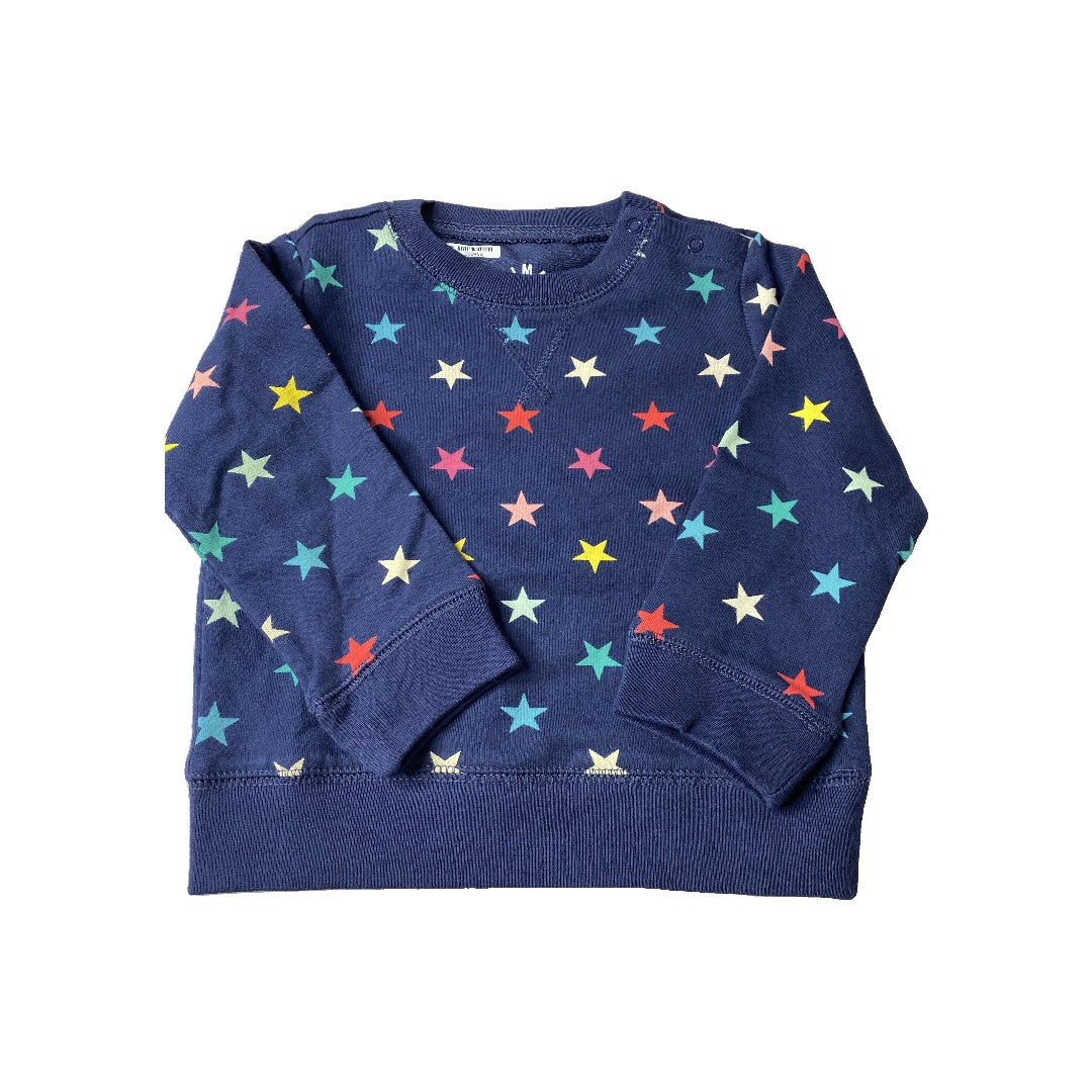 Primary Girls Navy Blue | Rainbow | Stars Sweater Size: 12-18 months Navy Blue | Rainbow | Stars
