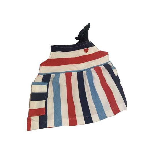 Carters Girls Navy Blue | Red | White | Stripe Shirt Size: 6 months Navy Blue | Red | White | Stripe
