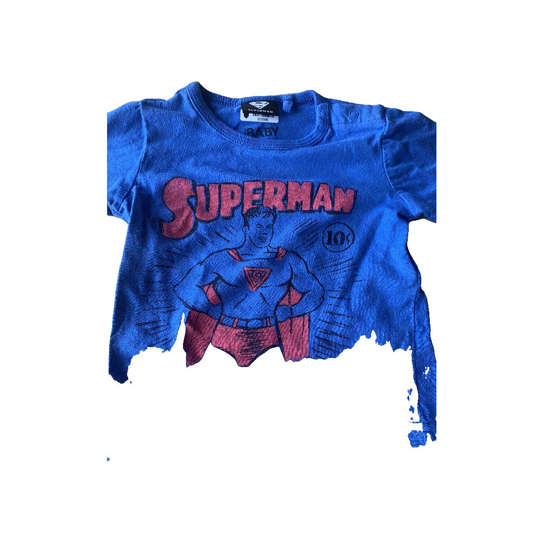 Boys Navy Blue | Red T-Shirt Size: 6-12 months Navy Blue | Red