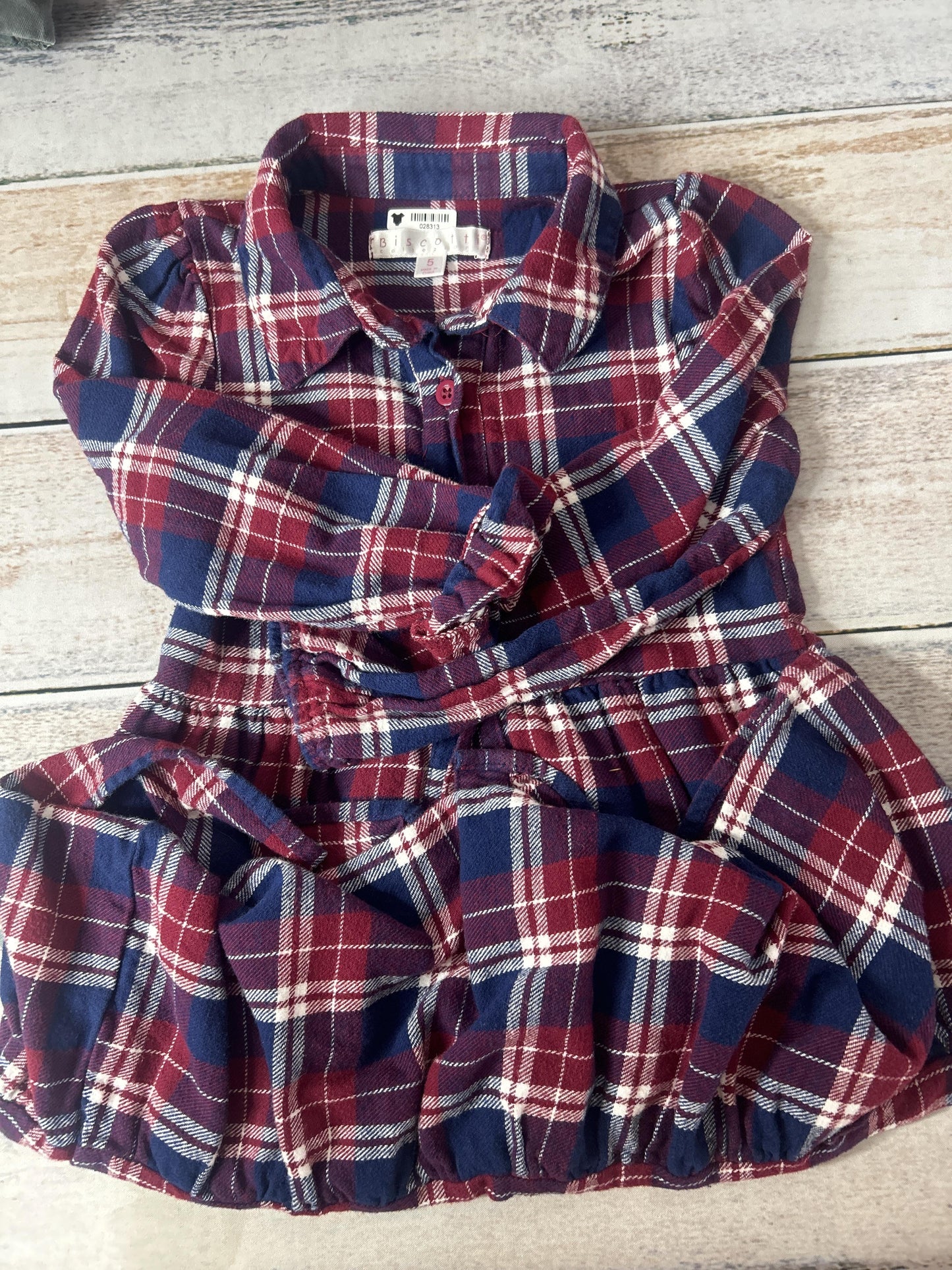 Girls Navy Blue | Red Dress Size: 5 Navy Blue | Red