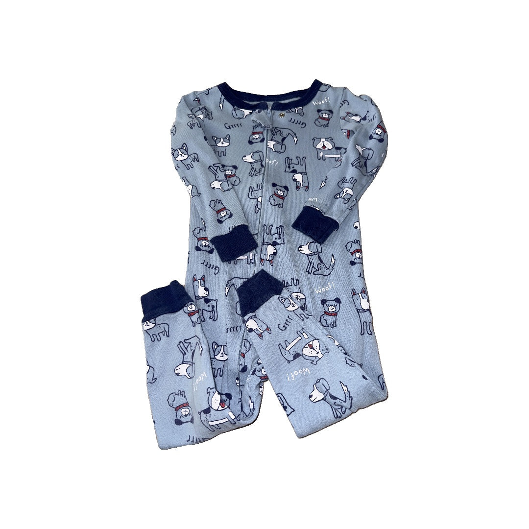 Carters Boys Navy Blue | Royal Blue | Dogs Pajamas Size: 24 months Navy Blue | Royal Blue | Dogs