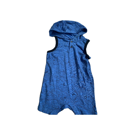 Joe Fresh Boys Navy Blue | Royal Blue | Sea Animals Romper Size: 6-12 months Navy Blue | Royal Blue | Sea Animals