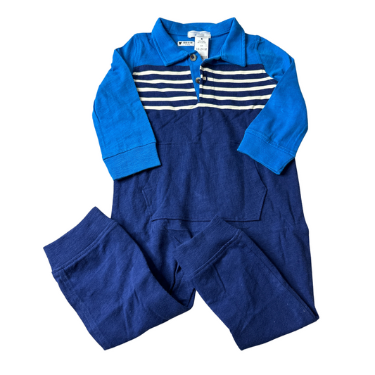 Rockets of Awesome Boys Navy Blue | Royal Blue Romper Size: 18-24 months Navy Blue | Royal Blue