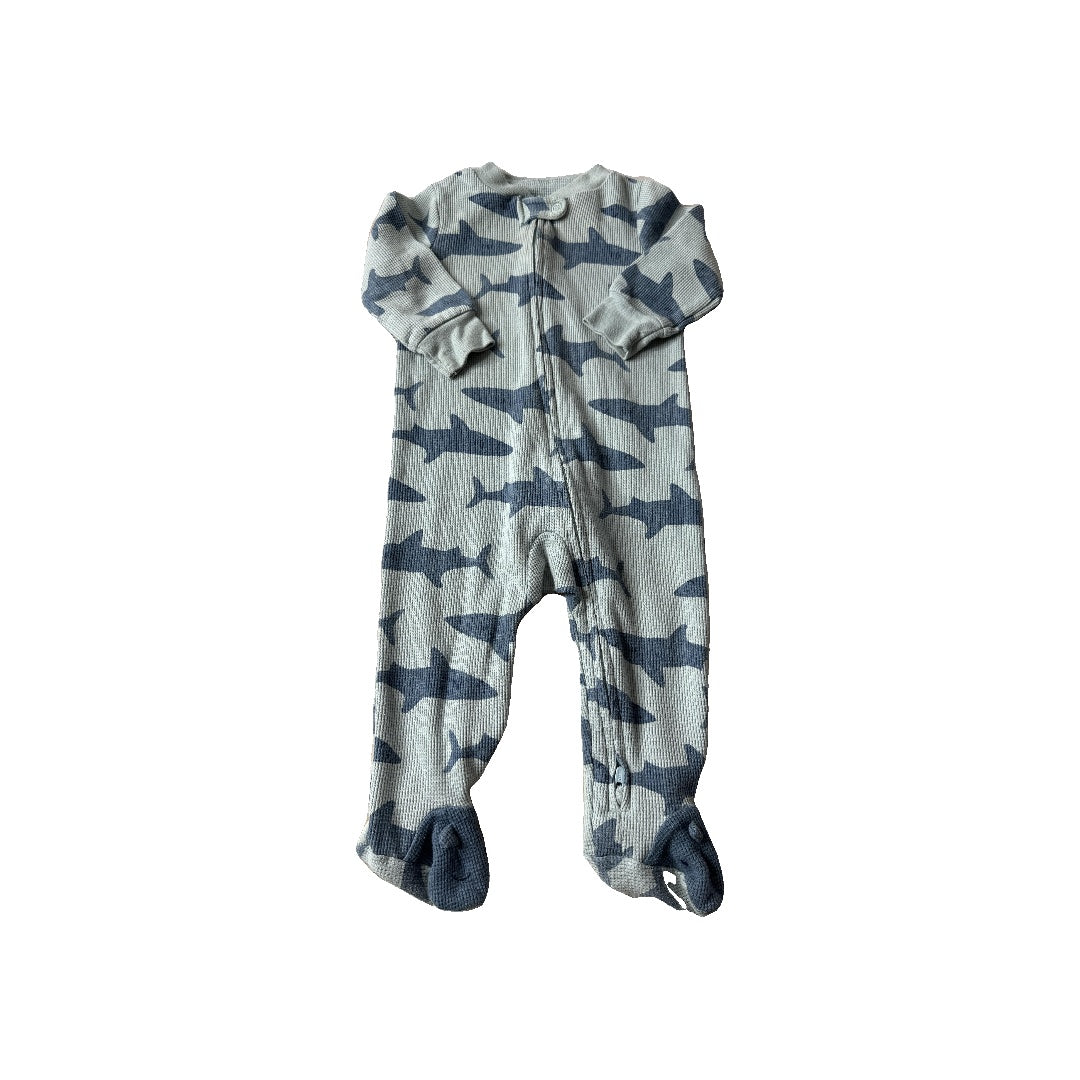 Carters Boys Navy Blue | Sharks Pajamas Size: 9 months Navy Blue | Sharks