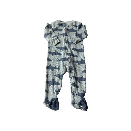 Carters Boys Navy Blue | Sharks Pajamas Size: 9 months Navy Blue | Sharks