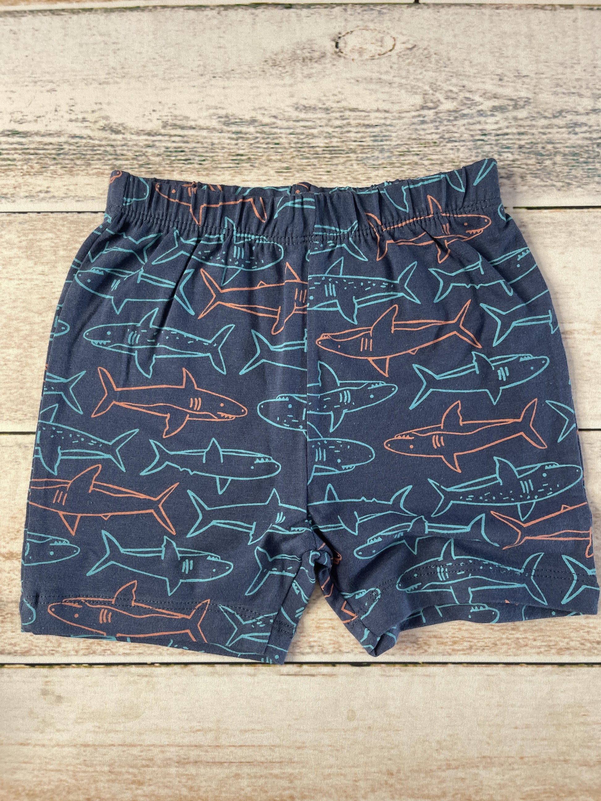 Nordstrom Unisex Navy Blue | Sharks Pajamas Size: 2T Navy Blue | Sharks