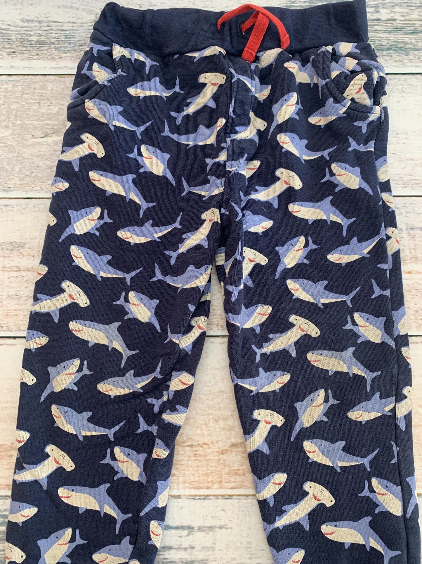 JoJo Maman Bebe Boys Navy Blue | Sharks Pants Size: 3T Navy Blue | Sharks