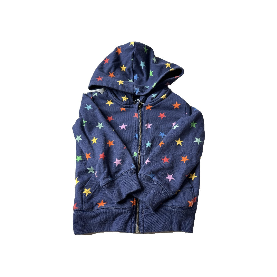 Primary Unisex Navy Blue | Stars | Rainbow Hoodie Size: 24 months Navy Blue | Stars | Rainbow