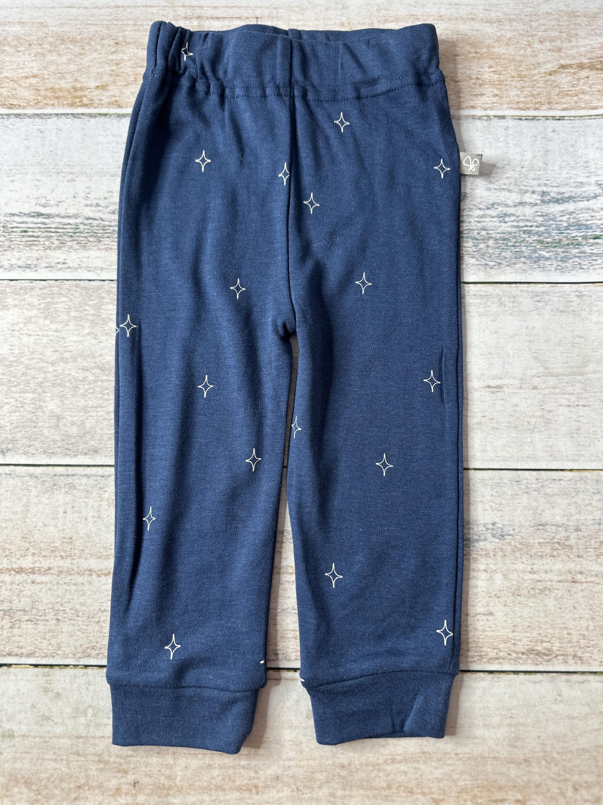 Goumi Unisex Navy Blue | Stars Pants Size: 6-12 months Navy Blue | Stars