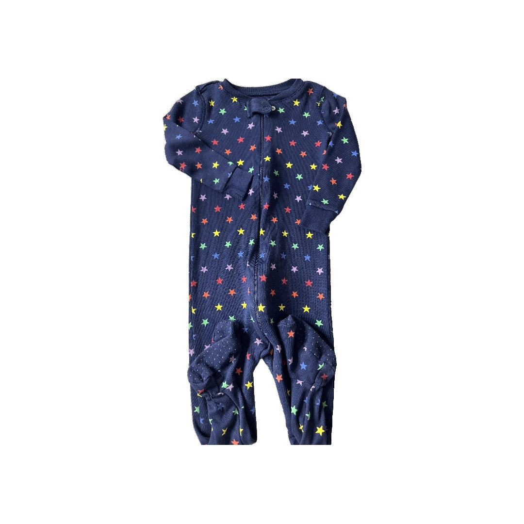 Primary Boys Navy Blue | Stars Pajamas Size: 12-18 months Navy Blue | Stars