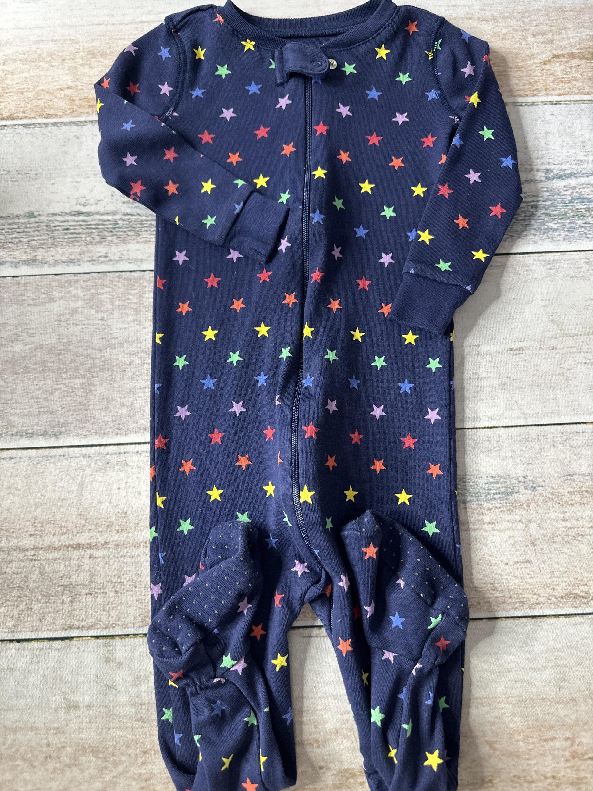 Primary Boys Navy Blue | Stars Pajamas Size: 12-18 months Navy Blue | Stars