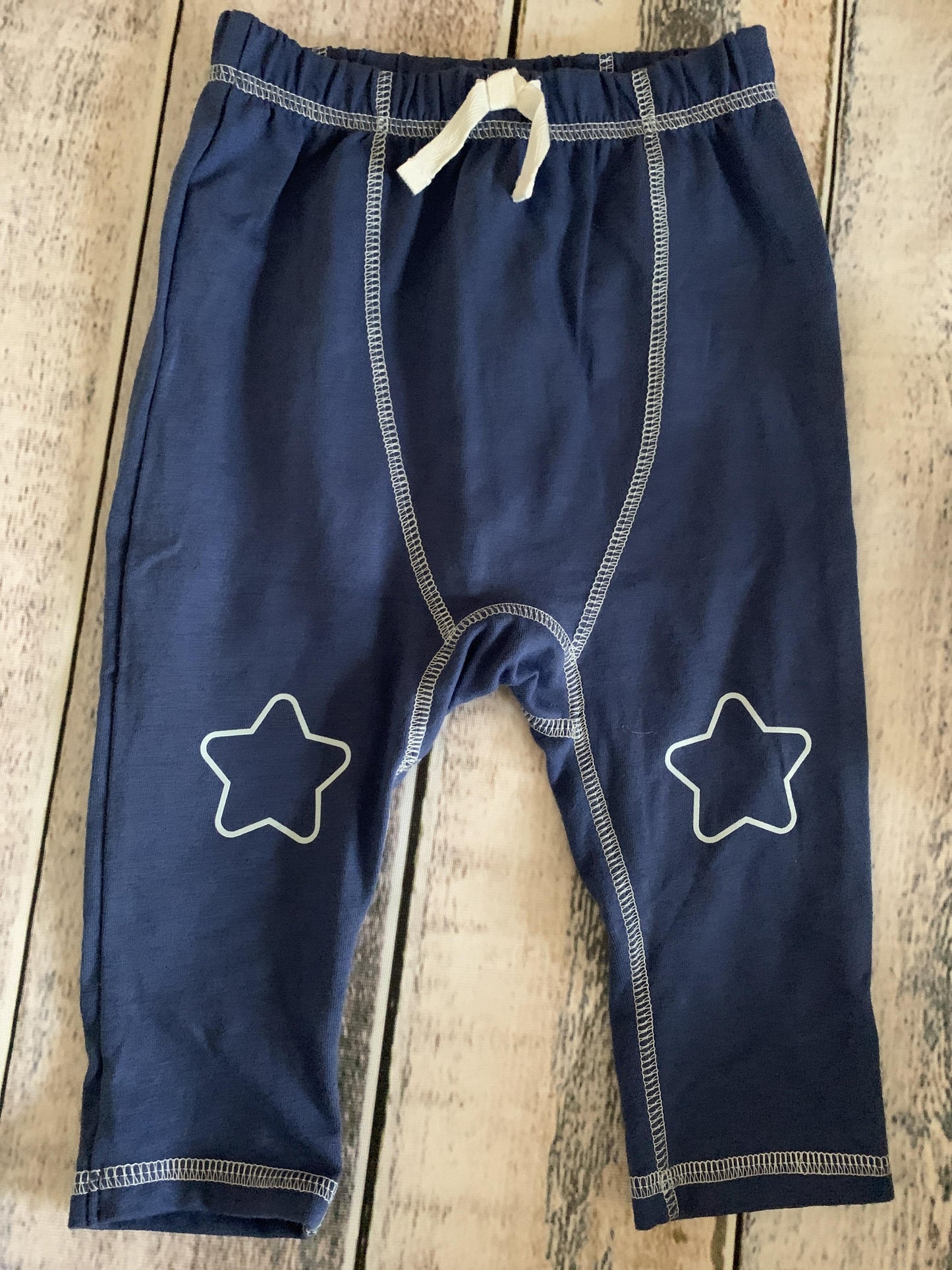 Cat & Jack Boys Navy Blue | Stars Pants Size: 12M Navy Blue | Stars