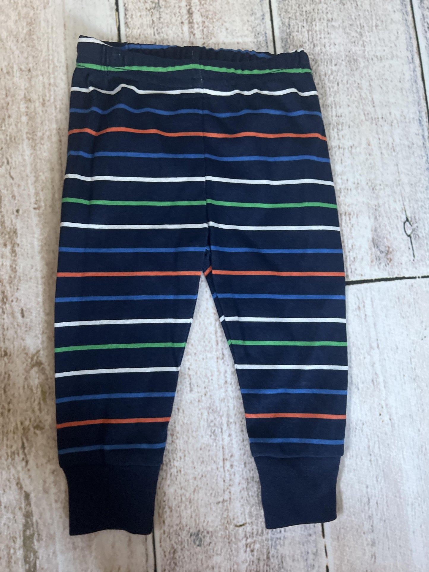 Carters Boys Navy Blue | Stripe Pajamas Size: 6 months Navy Blue | Stripe