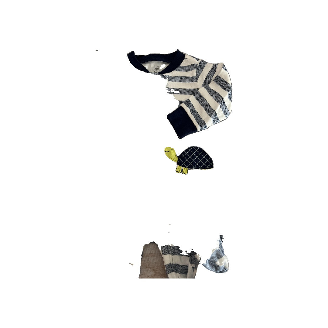 Carters Boys Navy Blue | Stripe Pajamas Size: 6 months Navy Blue | Stripe