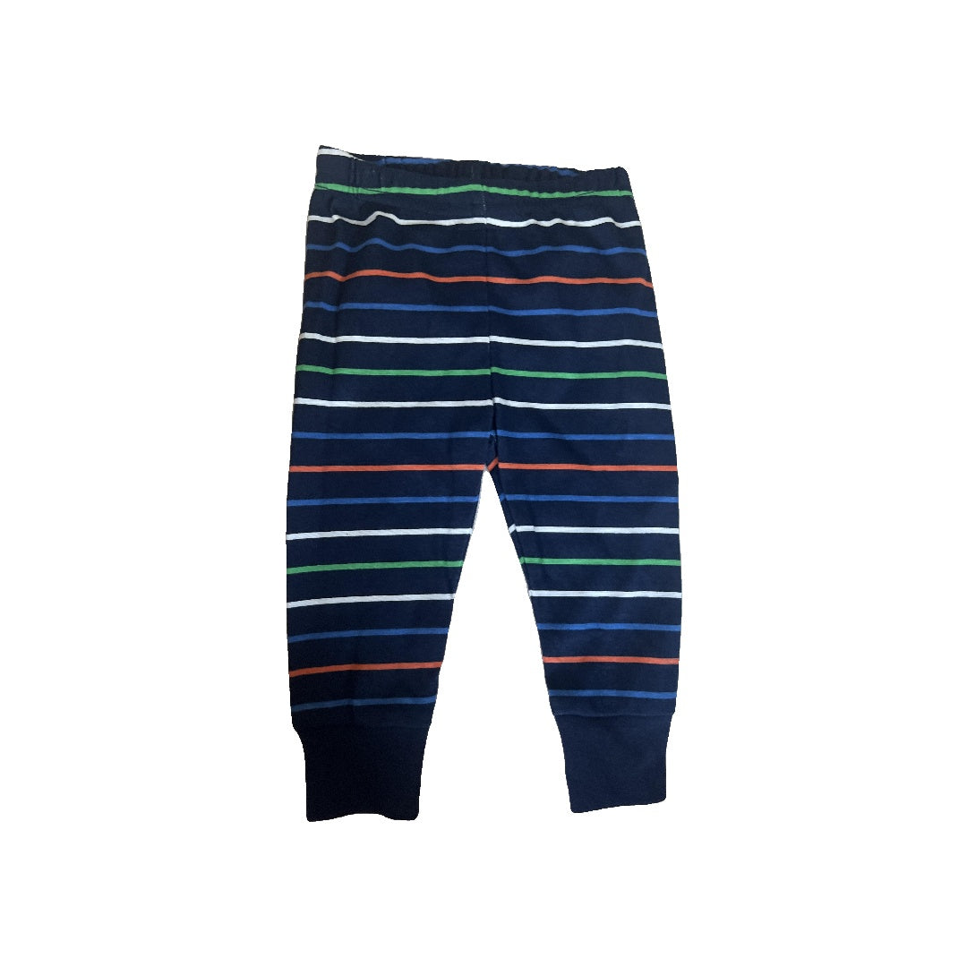 Carters Boys Navy Blue | Stripe Pajamas Size: 6 months Navy Blue | Stripe