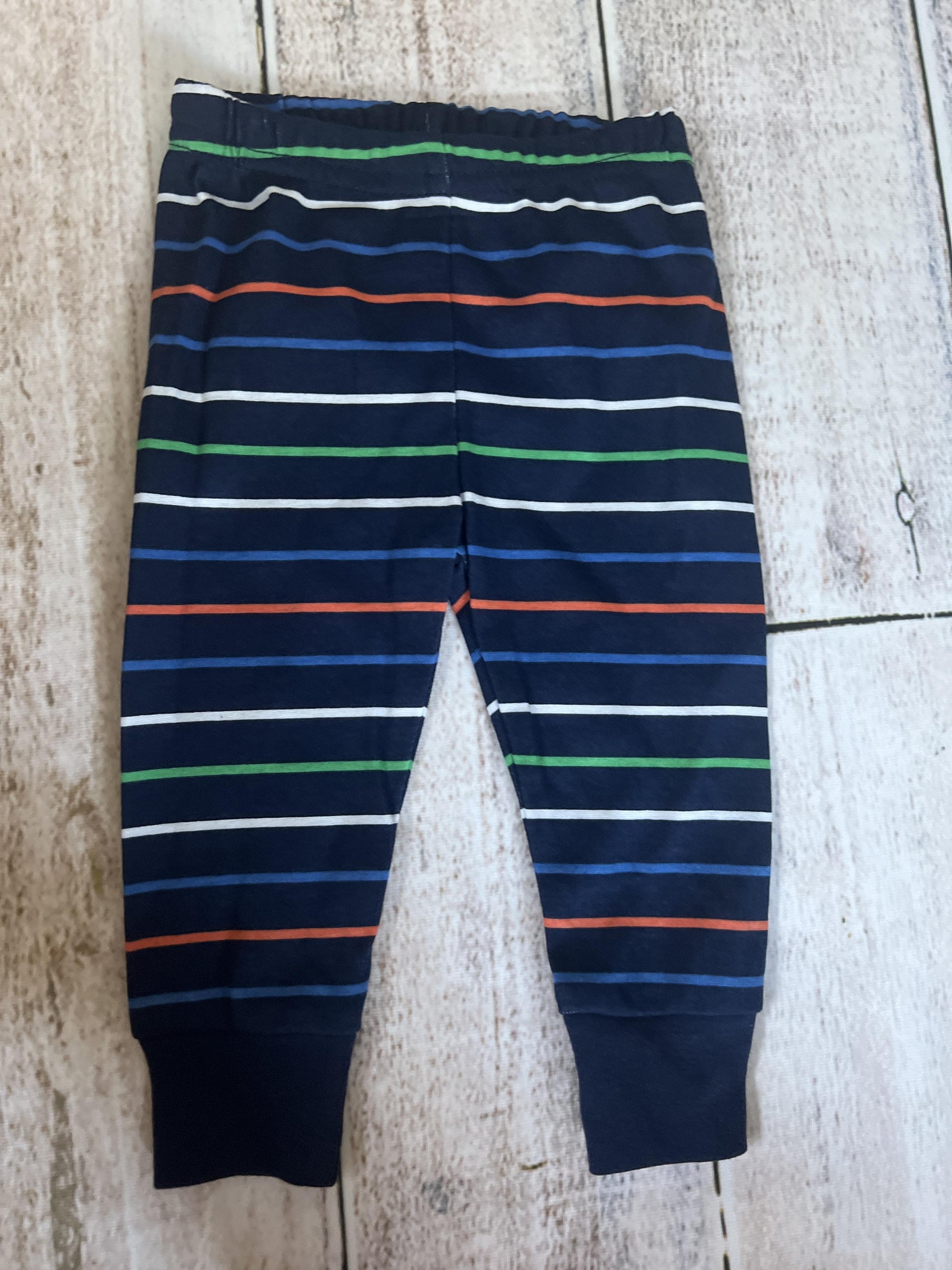 Carters Boys Navy Blue | Stripe Pajamas Size: 6 months Navy Blue | Stripe