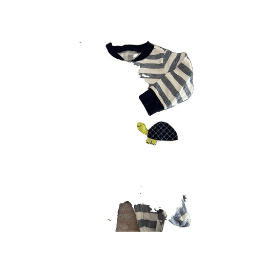 Carters Boys Navy Blue | Stripe Pajamas Size: 6 months Navy Blue | Stripe