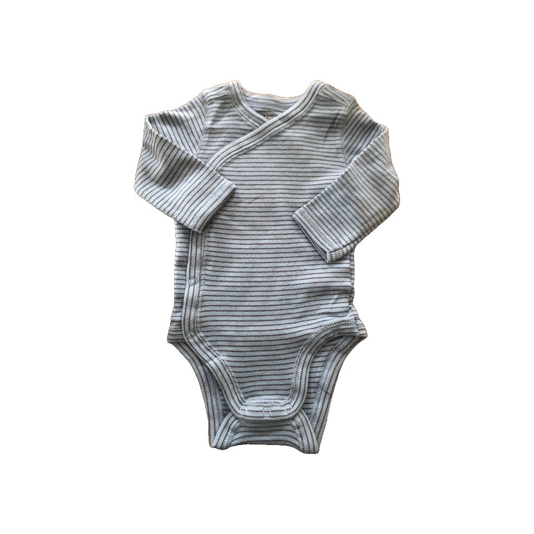 Carters Unisex Navy Blue | Striped Onesie Size: 3 months Navy Blue | Striped