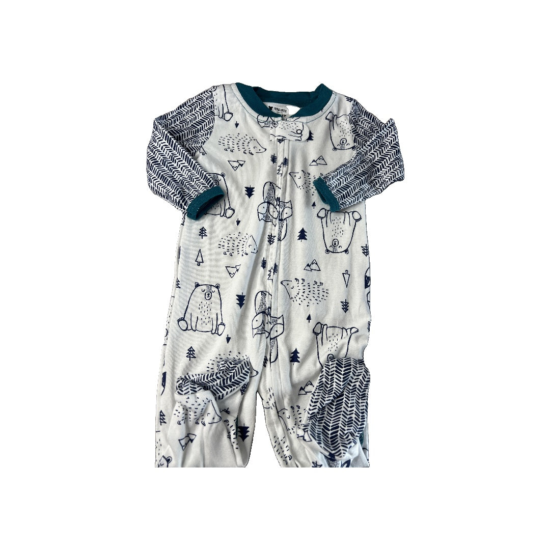 Lamaze Boys Navy Blue | Teal | White Long Sleeve Outfit Size: 6 months Navy Blue | Teal | White