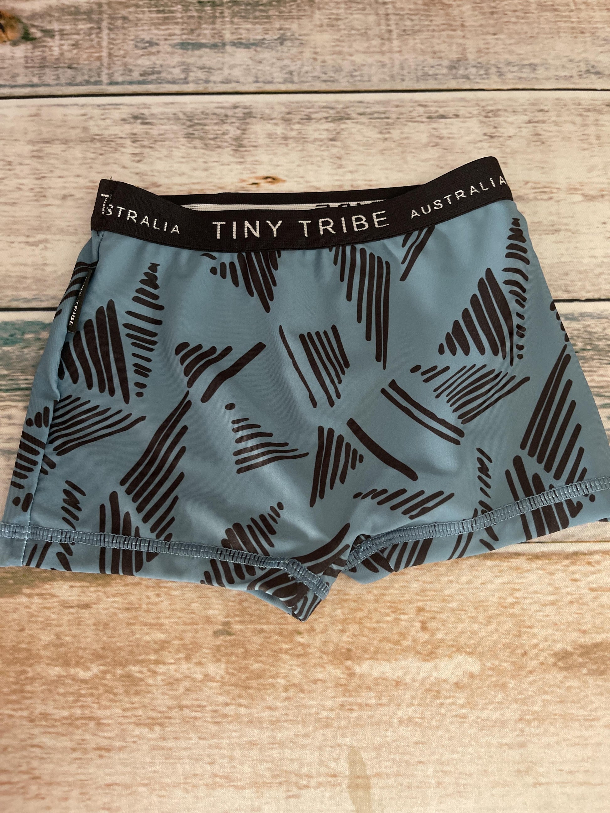 Tiny Tribe Boys Navy Blue | Tropical Swimwear Size: 18-24 months Navy Blue | Tropical