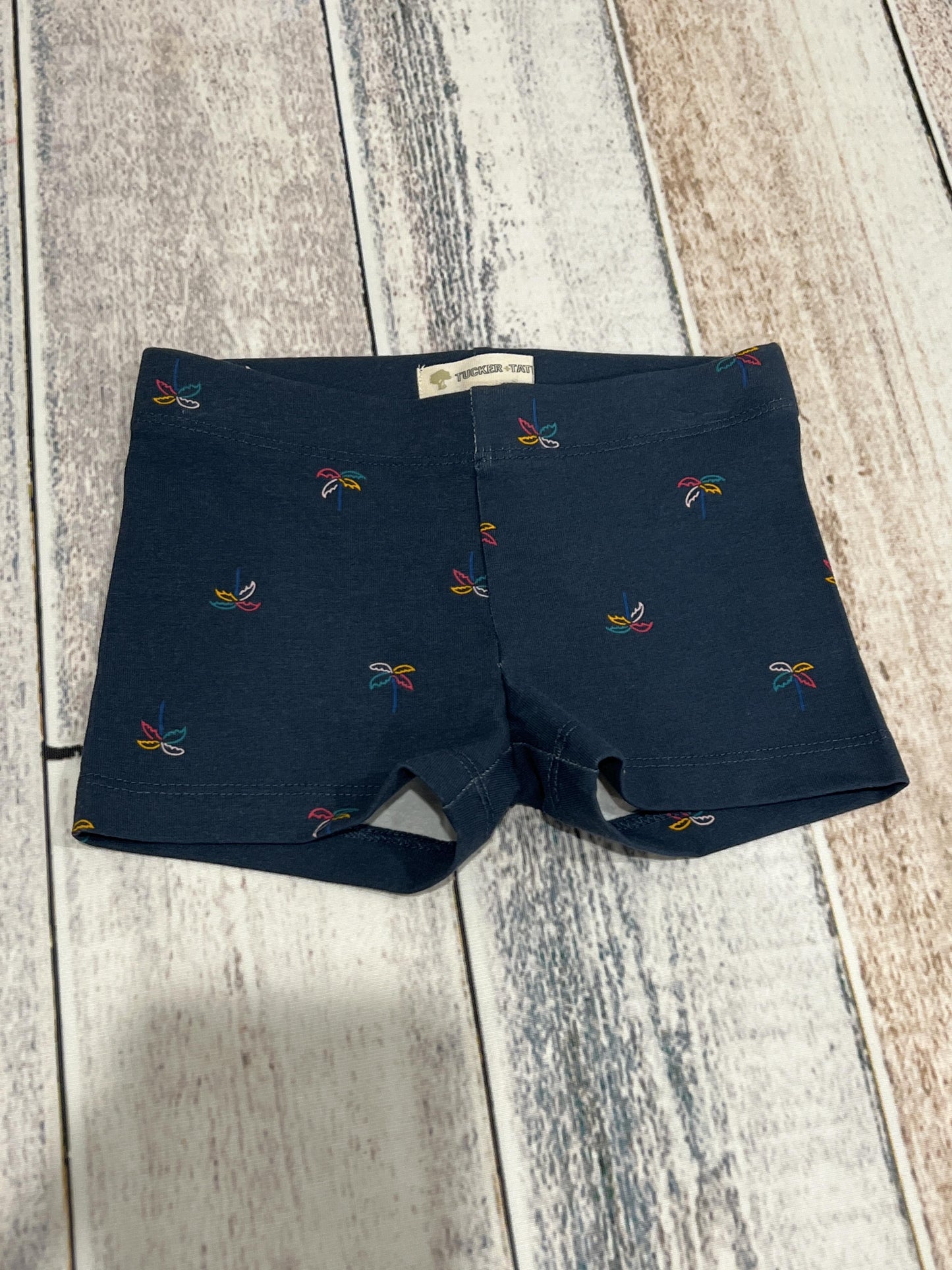 Tucker + Tate Girls Navy Blue | Tropical Shorts Size: 3T Navy Blue | Tropical