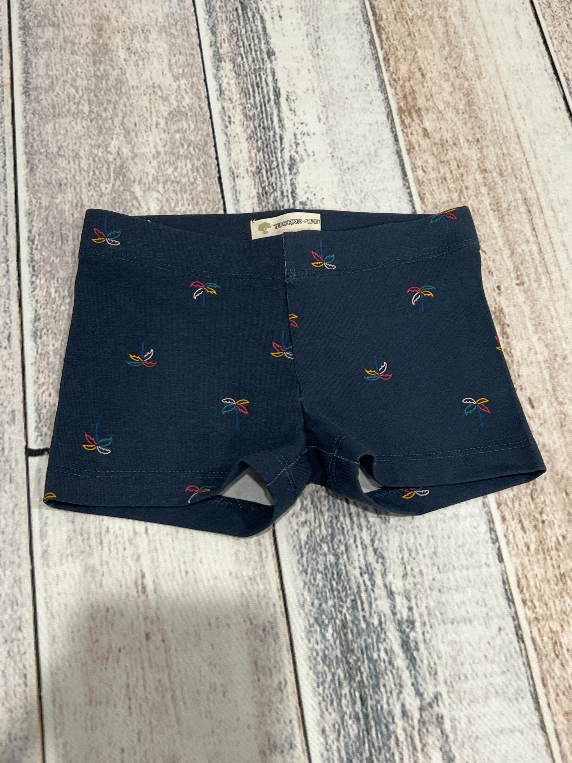 Tucker + Tate Girls Navy Blue | Tropical Shorts Size: 3T Navy Blue | Tropical