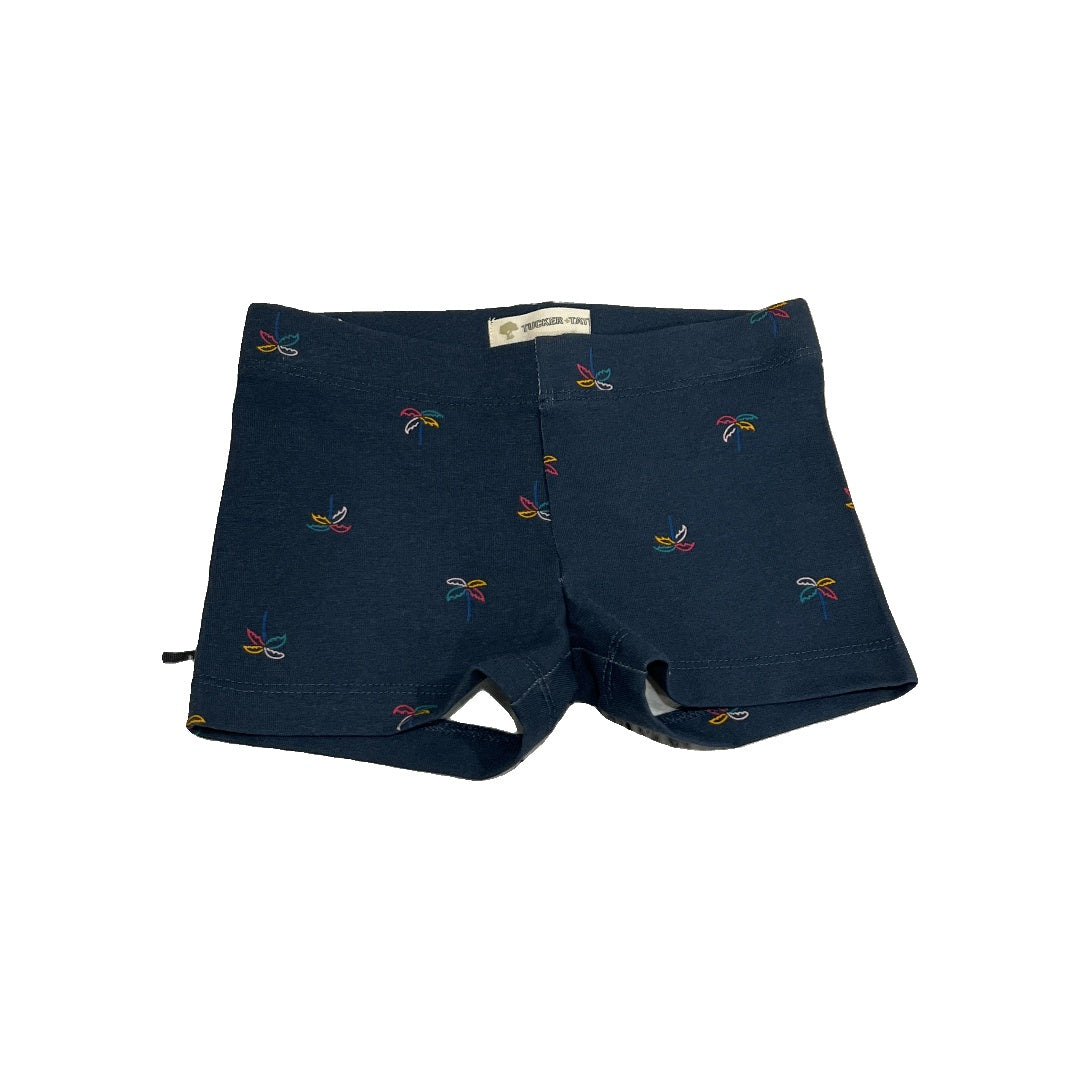 Tucker + Tate Girls Navy Blue | Tropical Shorts Size: 3T Navy Blue | Tropical