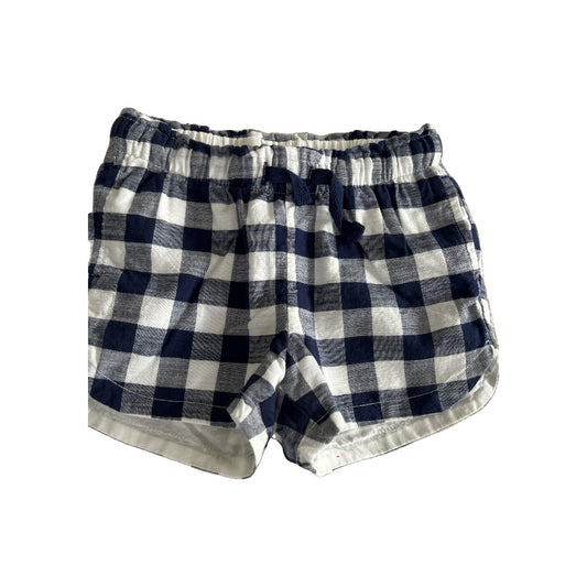 Cat & Jack Girls Navy Blue | White | Check Shorts Size: 3T Navy Blue | White | Check