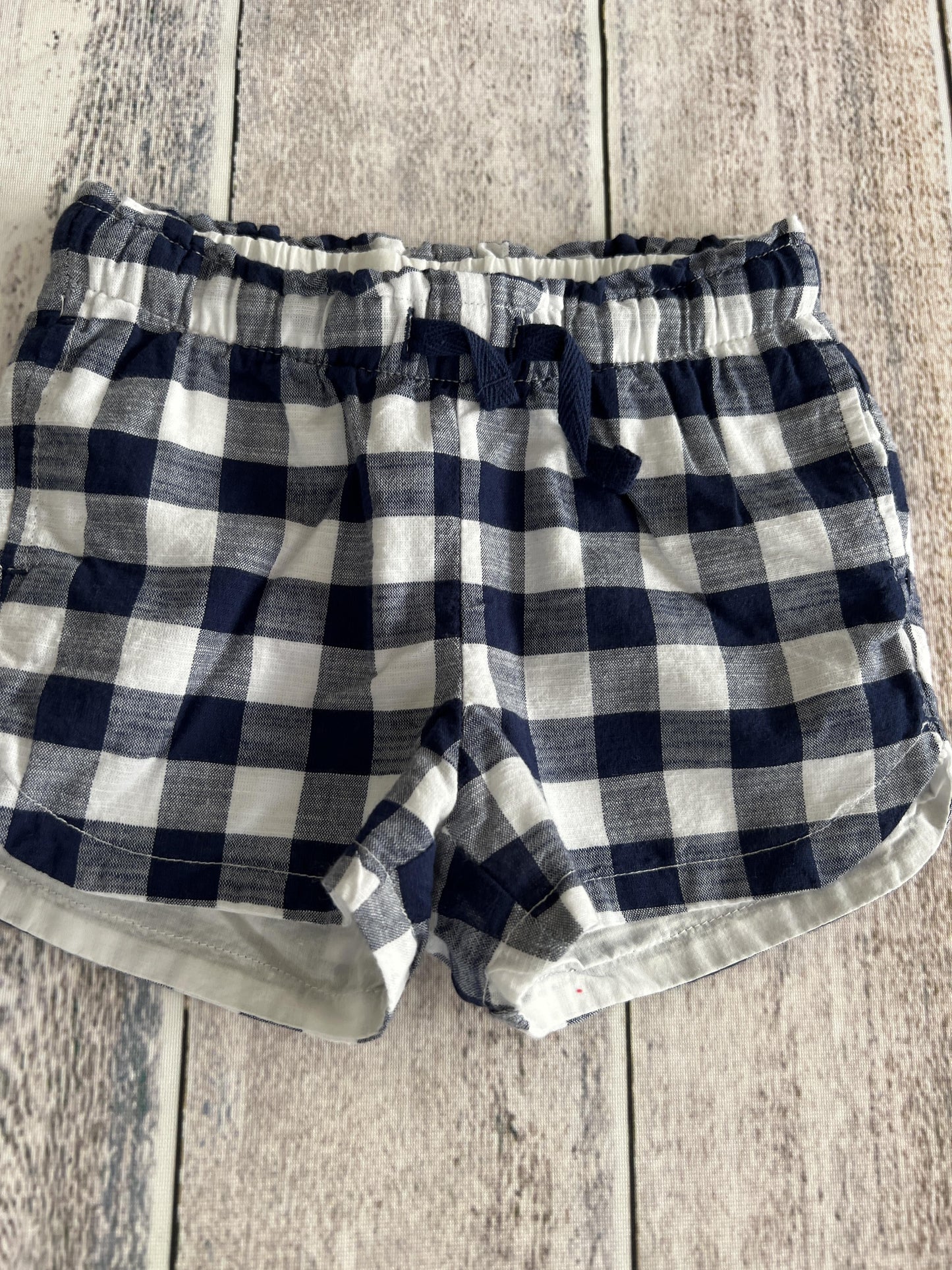 Cat & Jack Girls Navy Blue | White | Check Shorts Size: 3T Navy Blue | White | Check