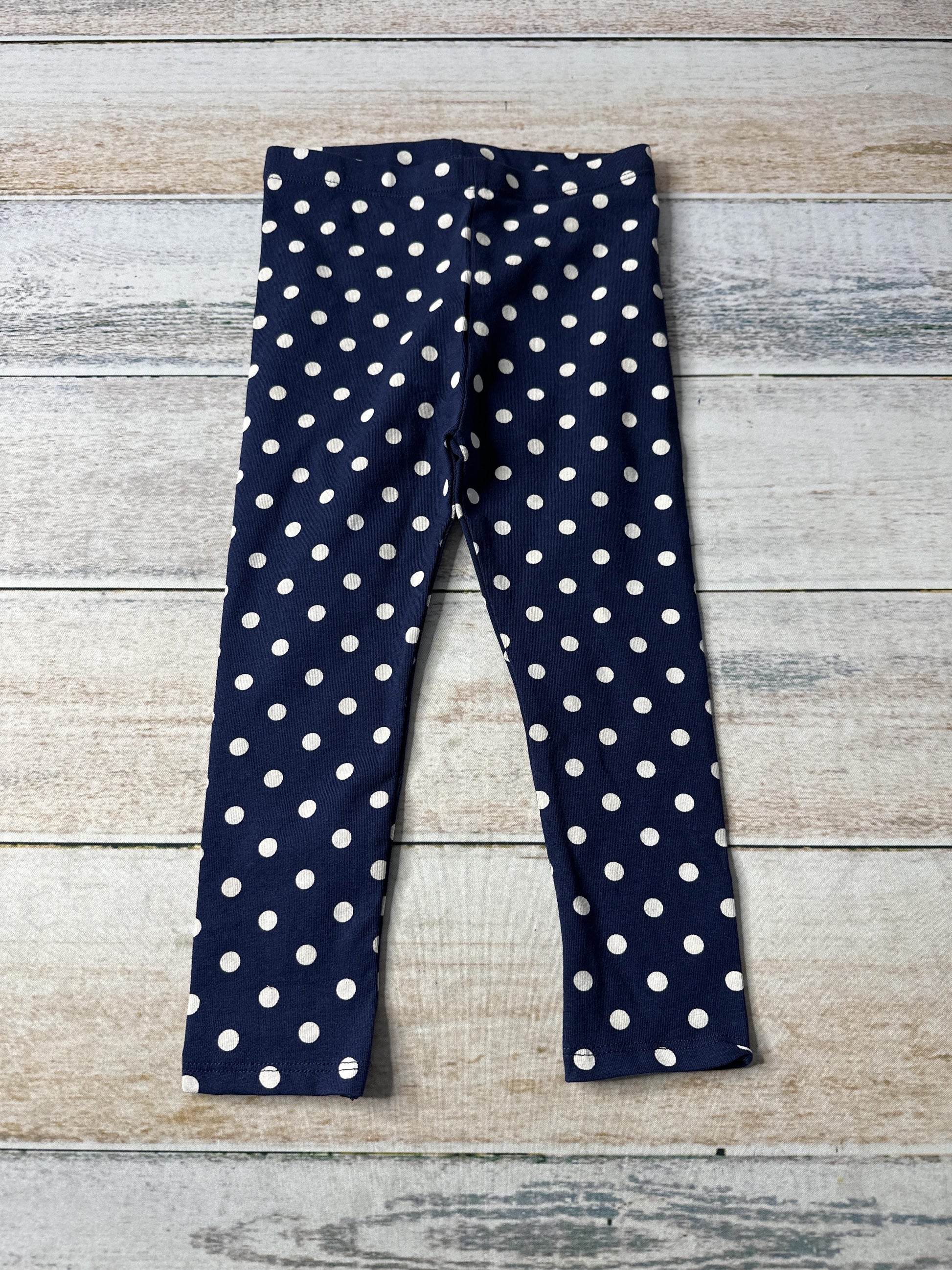 Mighty Goods Girls Navy Blue | White | Dots Pants Size: 2T Navy Blue | White | Dots