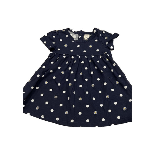 Tucker + Tate Girls Navy Blue | White | Flowers Dress Size: 9 months Navy Blue | White | Flowers