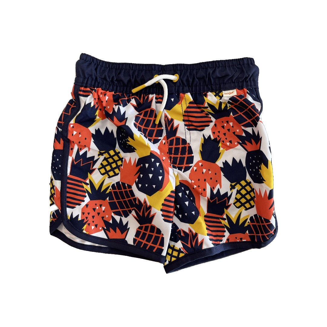 Cat & Jack Boys Navy Blue | White | orange Swimwear Size: 2T Navy Blue | White | orange