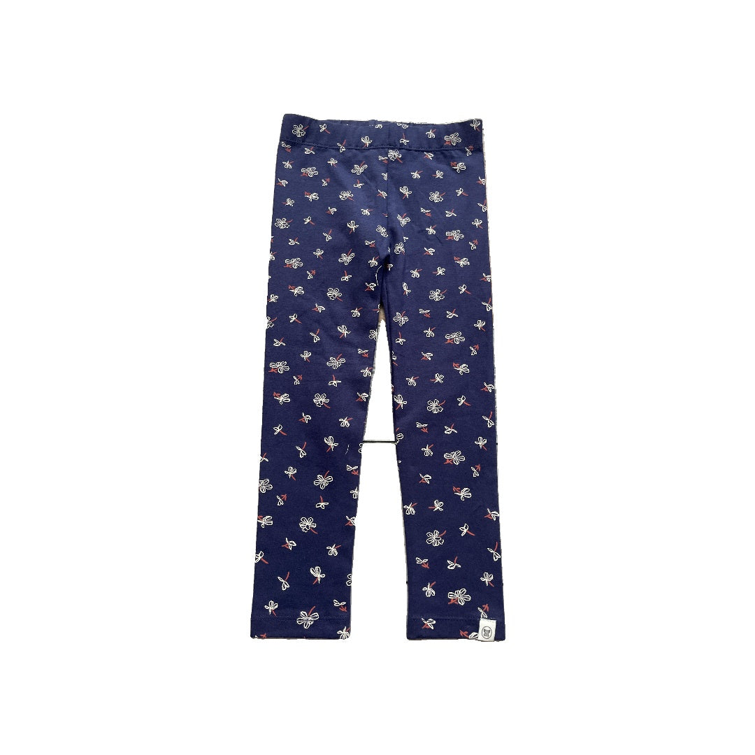Honest Co Girls Navy Blue | White | pink Pants Size: 3T Navy Blue | White | pink