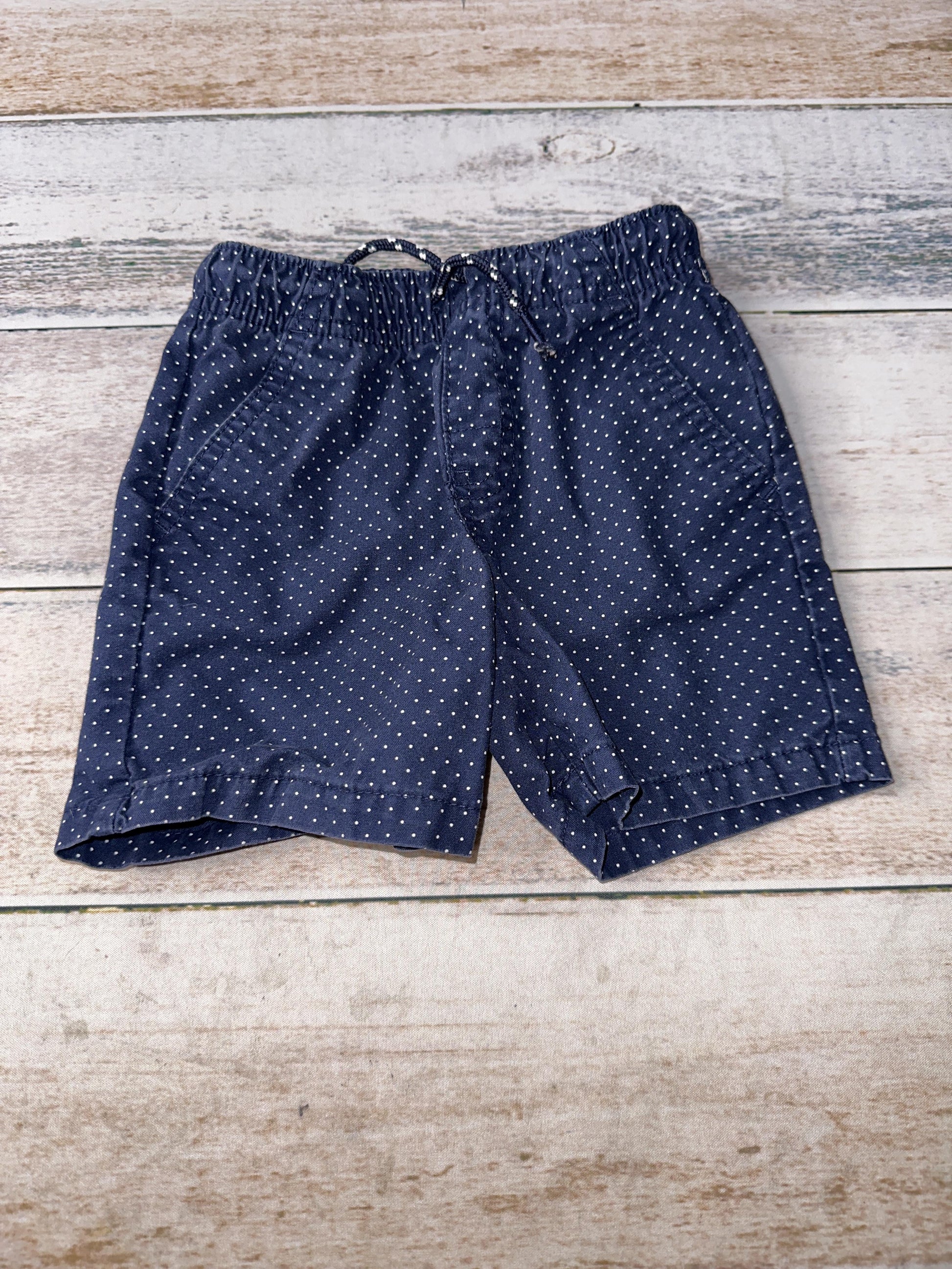Cat & Jack Unisex Navy Blue | White | polka dot Shorts Size: 2T Navy Blue | White | polka dot