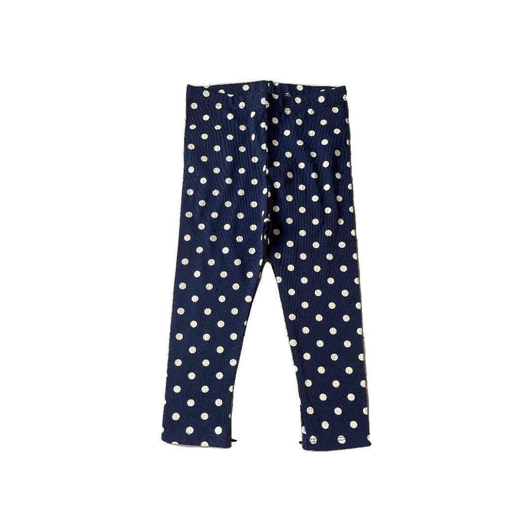 Mighty Girls Navy Blue | White | polka dot Pants Size: 24 months Navy Blue | White | polka dot