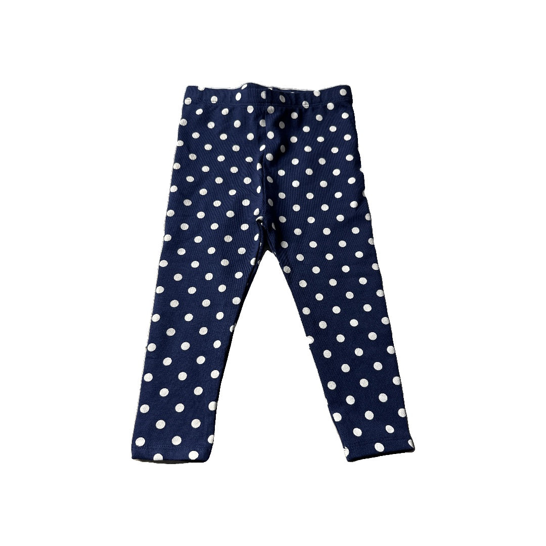 Mighty Goods Girls Navy Blue | White | polka dot Pants Size: 18 months Navy Blue | White | polka dot