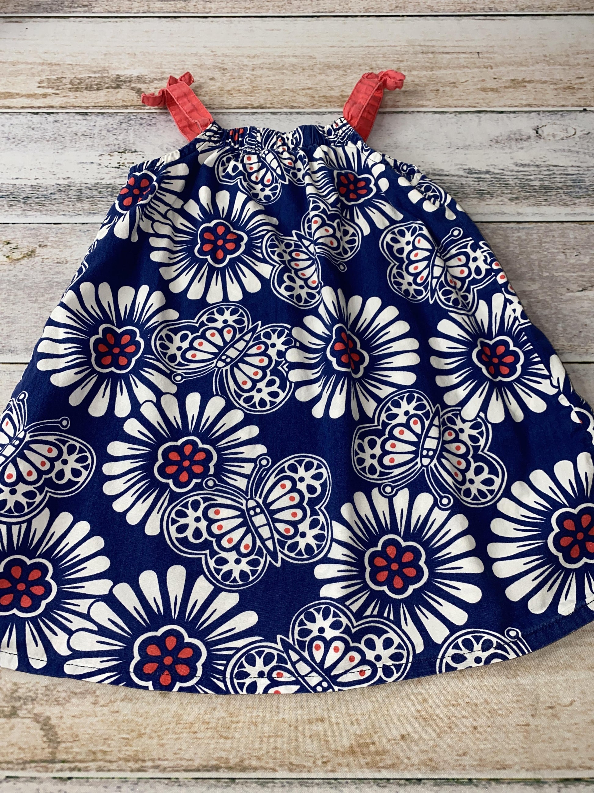Koala Baby Girls Navy Blue | White | Red Dress Size: 24 months Navy Blue | White | Red