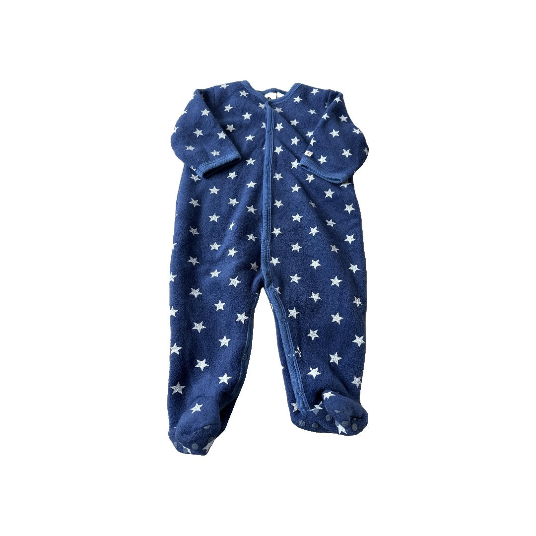 Petit Bateau Boys Navy Blue | White | Stars Long Sleeve Outfit Size: 9 months Navy Blue | White | Stars