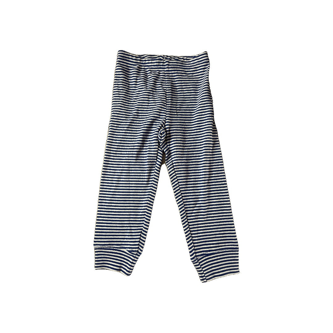 Primary Unisex Navy Blue | White | Stripe Pants Size: 18-24 months Navy Blue | White | Stripe