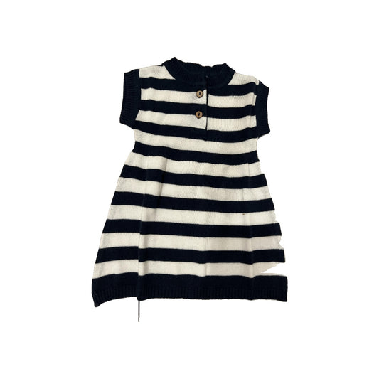 Viverano Girls Navy Blue | White | Stripe Dress Size: 3-6 months Navy Blue | White | Stripe