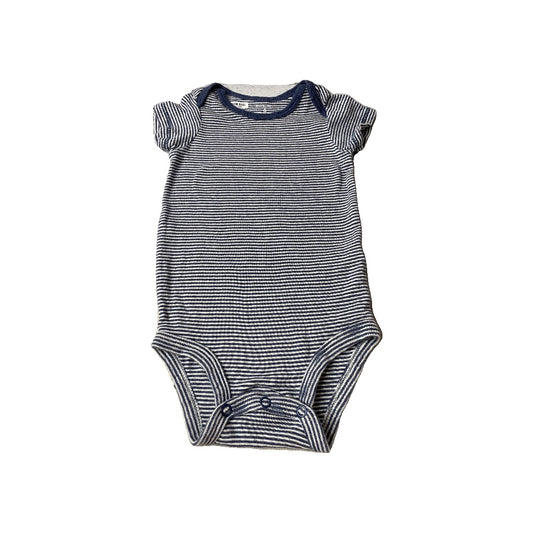 Carters Boys Navy Blue | White | Stripe Onesie Size: 6 months Navy Blue | White | Stripe