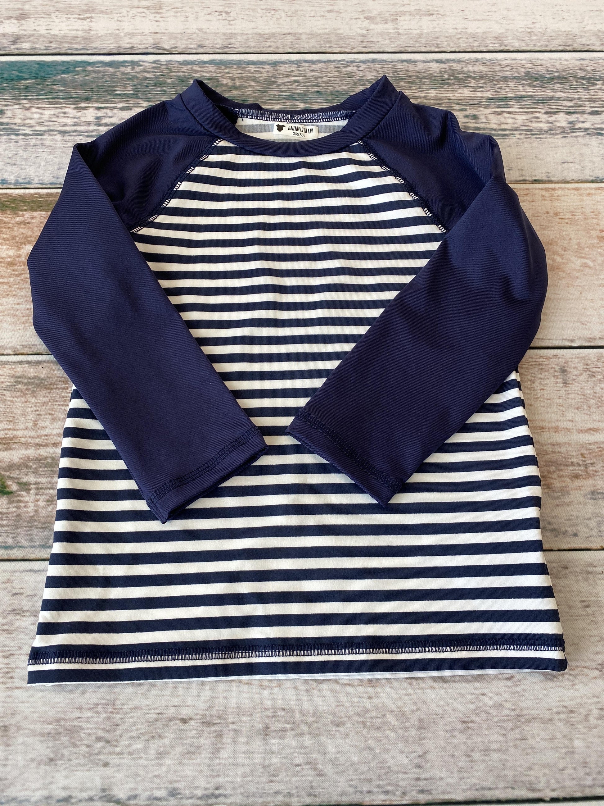 Cat & Jack Unisex Navy Blue | White | Stripe Swimwear Size: 2T Navy Blue | White | Stripe
