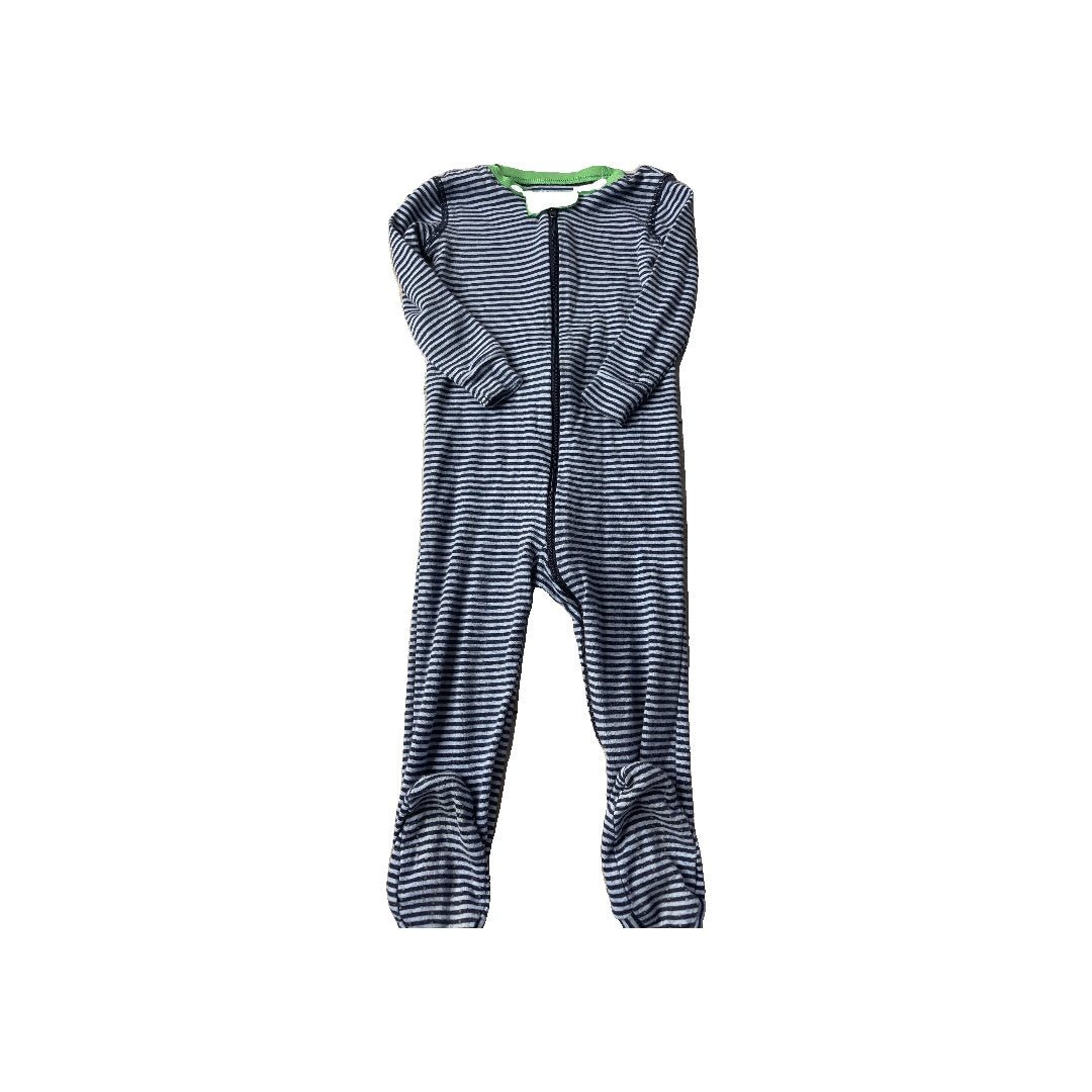 Primary Boys Navy Blue | White | Stripe Pajamas Size: 18-24 months Navy Blue | White | Stripe