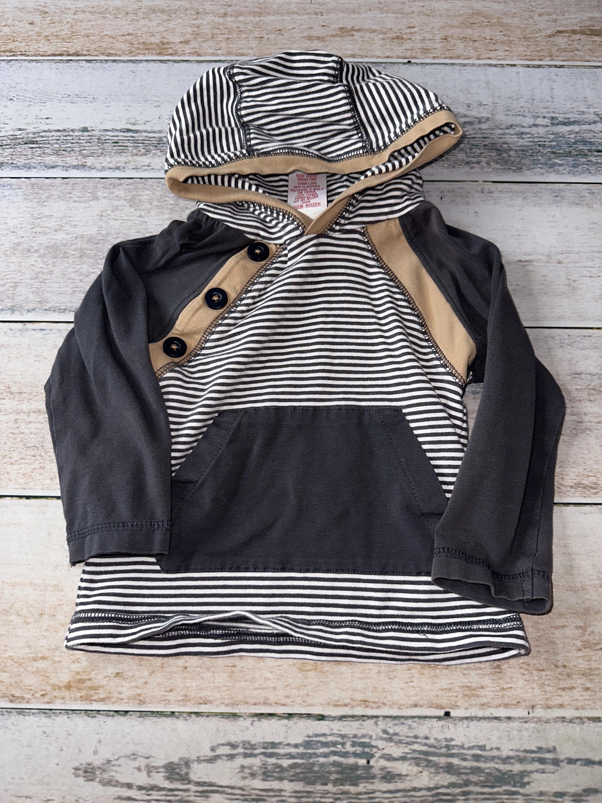 Tommy Bahama Boys Navy Blue | White | Stripe Hoodie Size: 18 months Navy Blue | White | Stripe