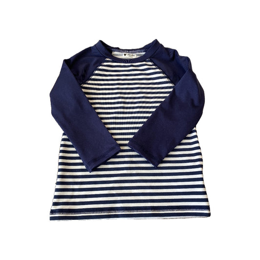 Cat & Jack Unisex Navy Blue | White | Stripe Swimwear Size: 2T Navy Blue | White | Stripe