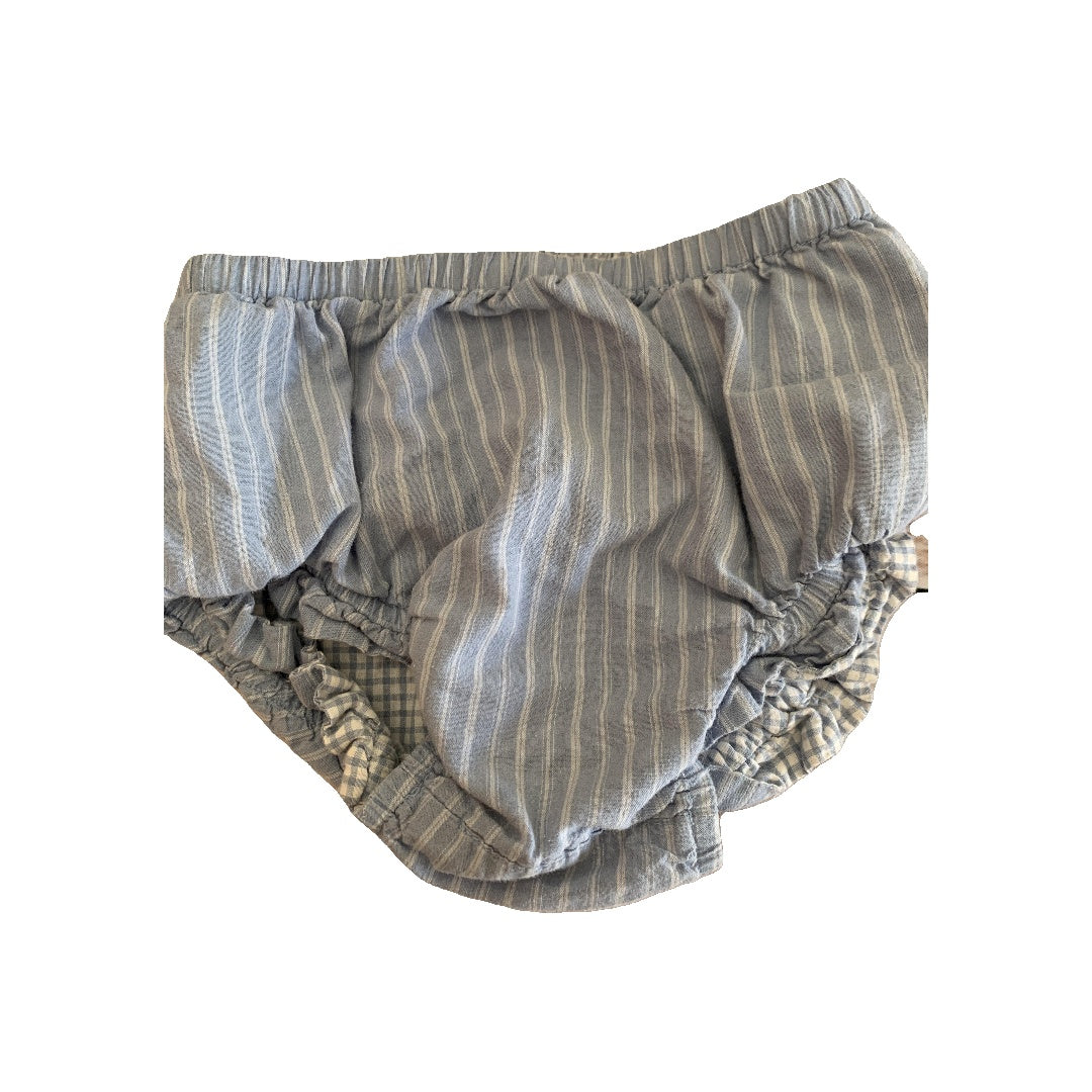 Girls Navy Blue | White | Stripe Shirt Size: 6-12 months Navy Blue | White | Stripe