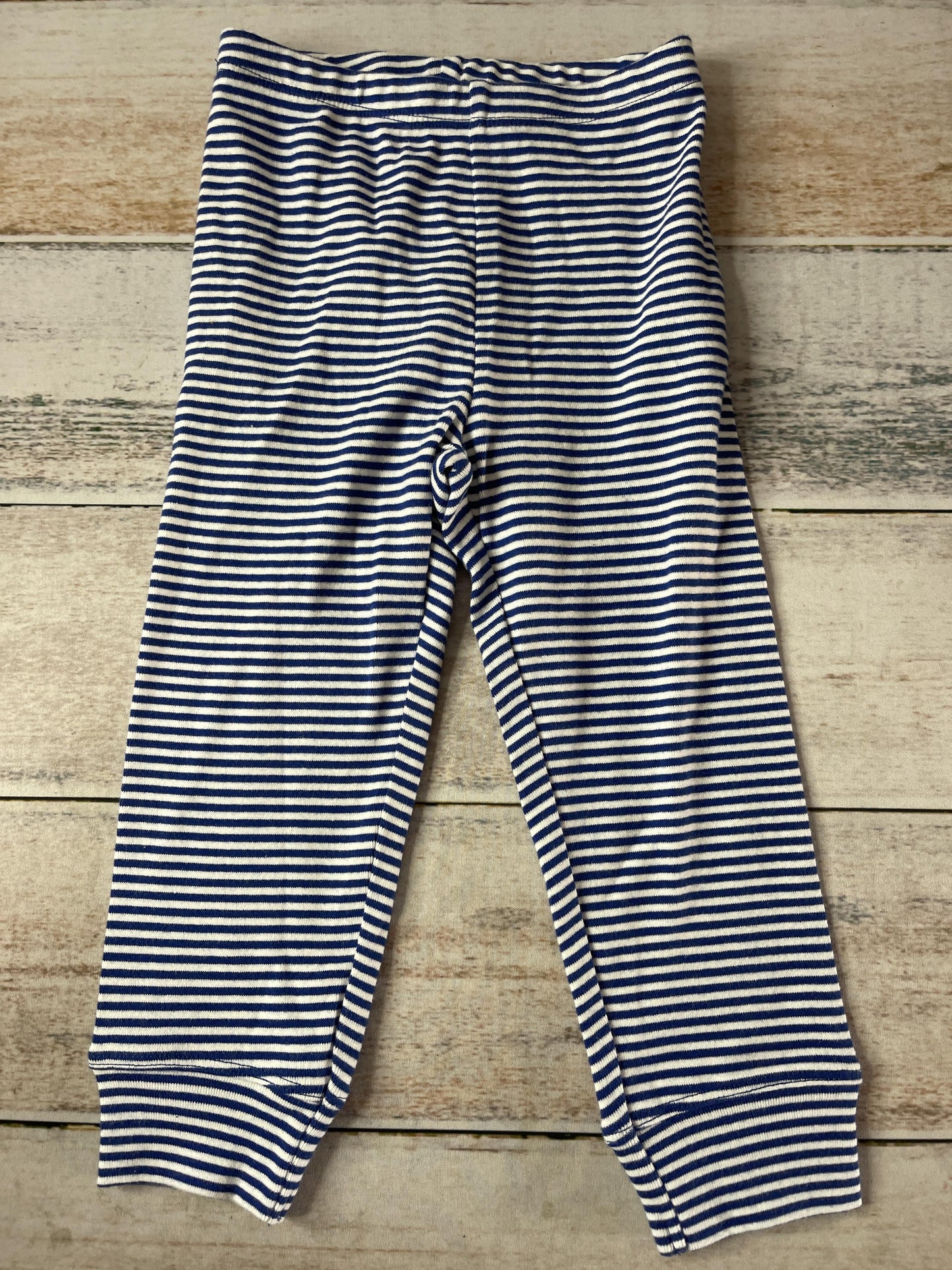 Primary Unisex Navy Blue | White | Stripe Pants Size: 18-24 months Navy Blue | White | Stripe